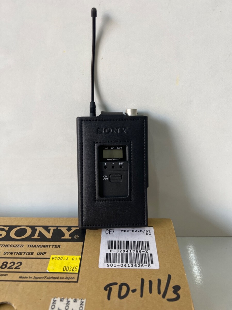 Sony Wrt-822B UHF Synthesized Transmitter 838.025-862.000MHz