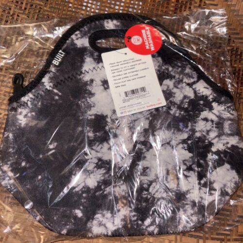 Built Neoprene Lunch Bag Zippered Gourmet Getaway Tote Nightfall Tie Dye