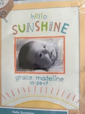 Dimensions Cathy Heck Hello Sunshine Birth Record Embroidery Kit 71-01547