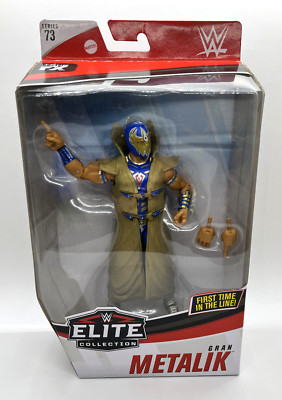 WWE Elite Gran Metalik Wrestling Figure Series 73 First Time in Line Blue Gear