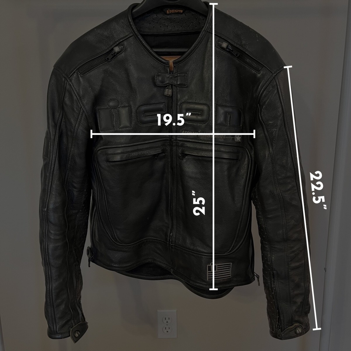 ICON Men's M Motorhead Asphalt Technologies Armored Leather