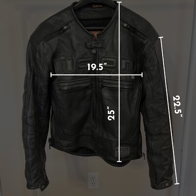 アイコンレザージャケット(ICON  MOTOSPOTS) 中古品 ICON Men's M Motorhead Asphalt Technologies Armored Leather
