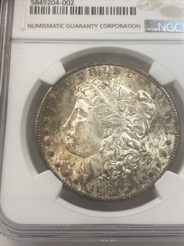 1891 s morgan silver dollar NGC MS63 redfield hoard - Picture 5 of 11