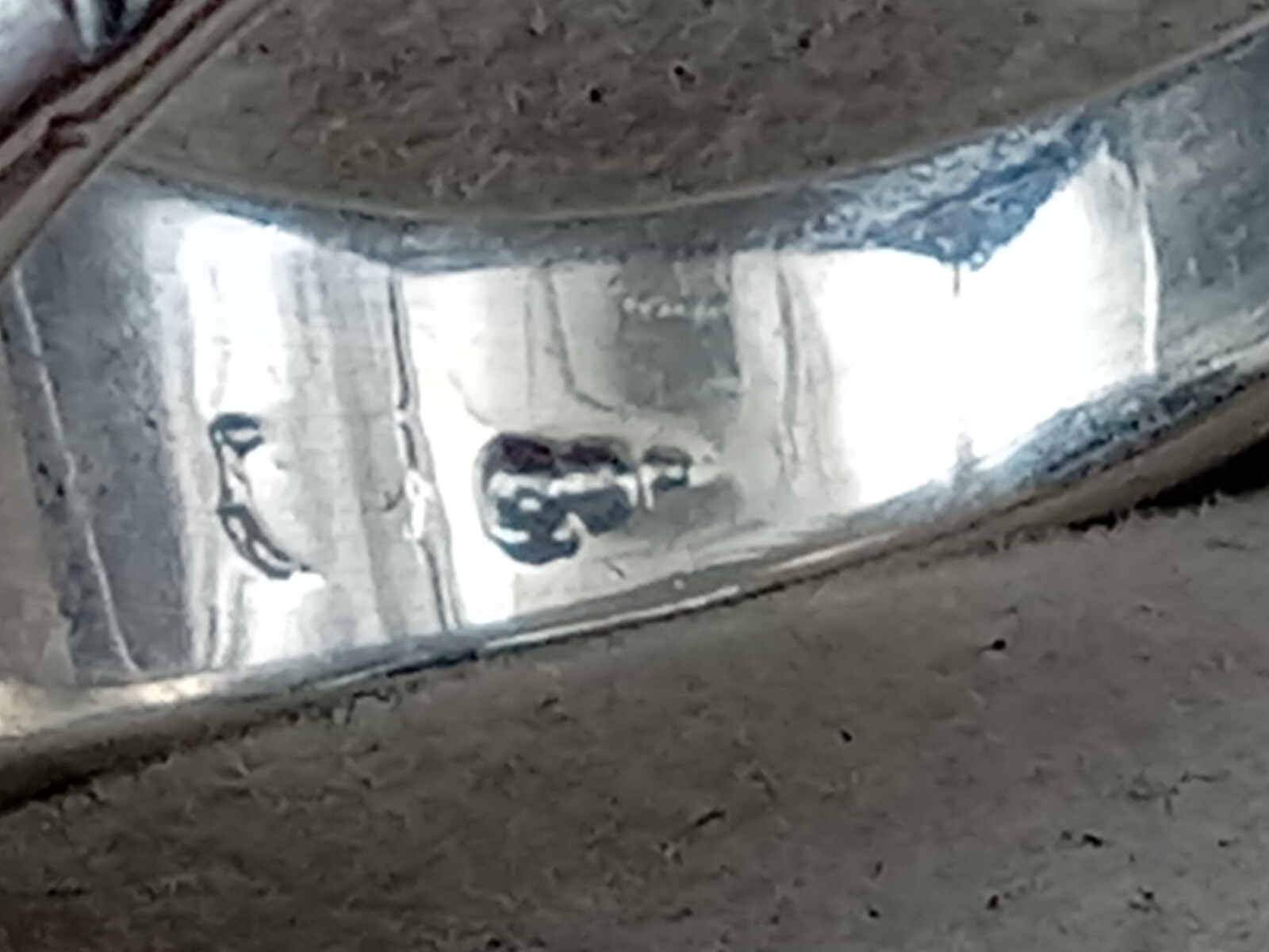 Sterling Silver Men's Ring w. Rectangular Black O… - image 5