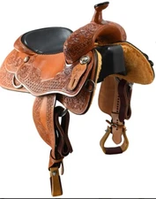 Brand New Scott Thomas Reining Saddle Medium oil leather 