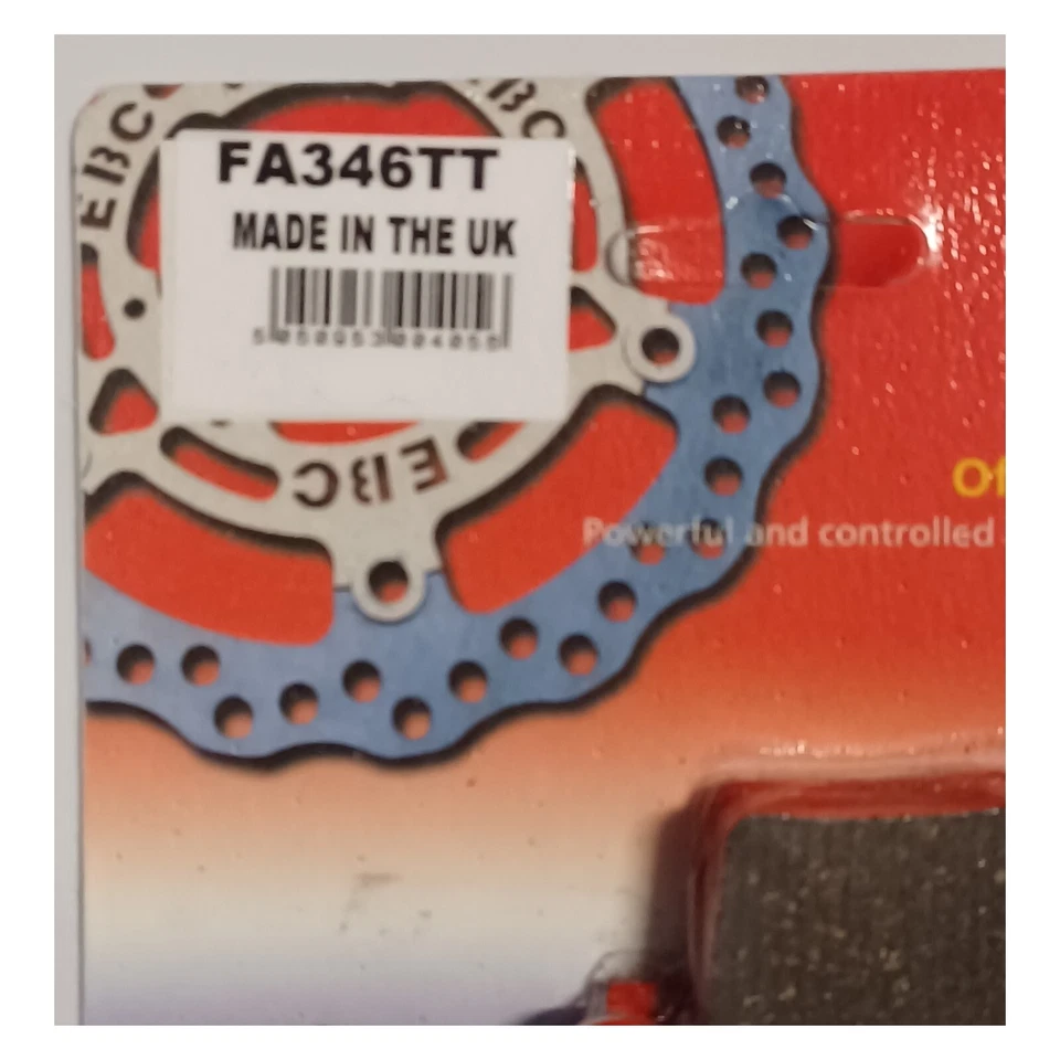 EBC Carbon TT REAR Disc Brake Pads Fits HONDA CRF450R / CRF450X (2002 to 2024) — 第 3/4 张图片