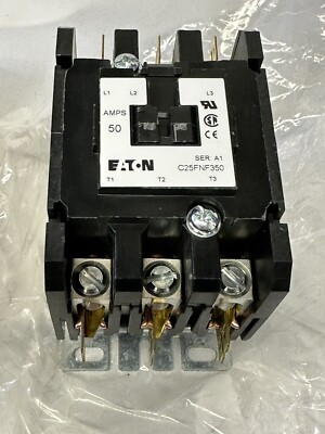 EATON C25FNF350B DEFINITE PURPOSE CONTACTOR 3 POLES, COIL 208/240V, 50/60HZ NEW!