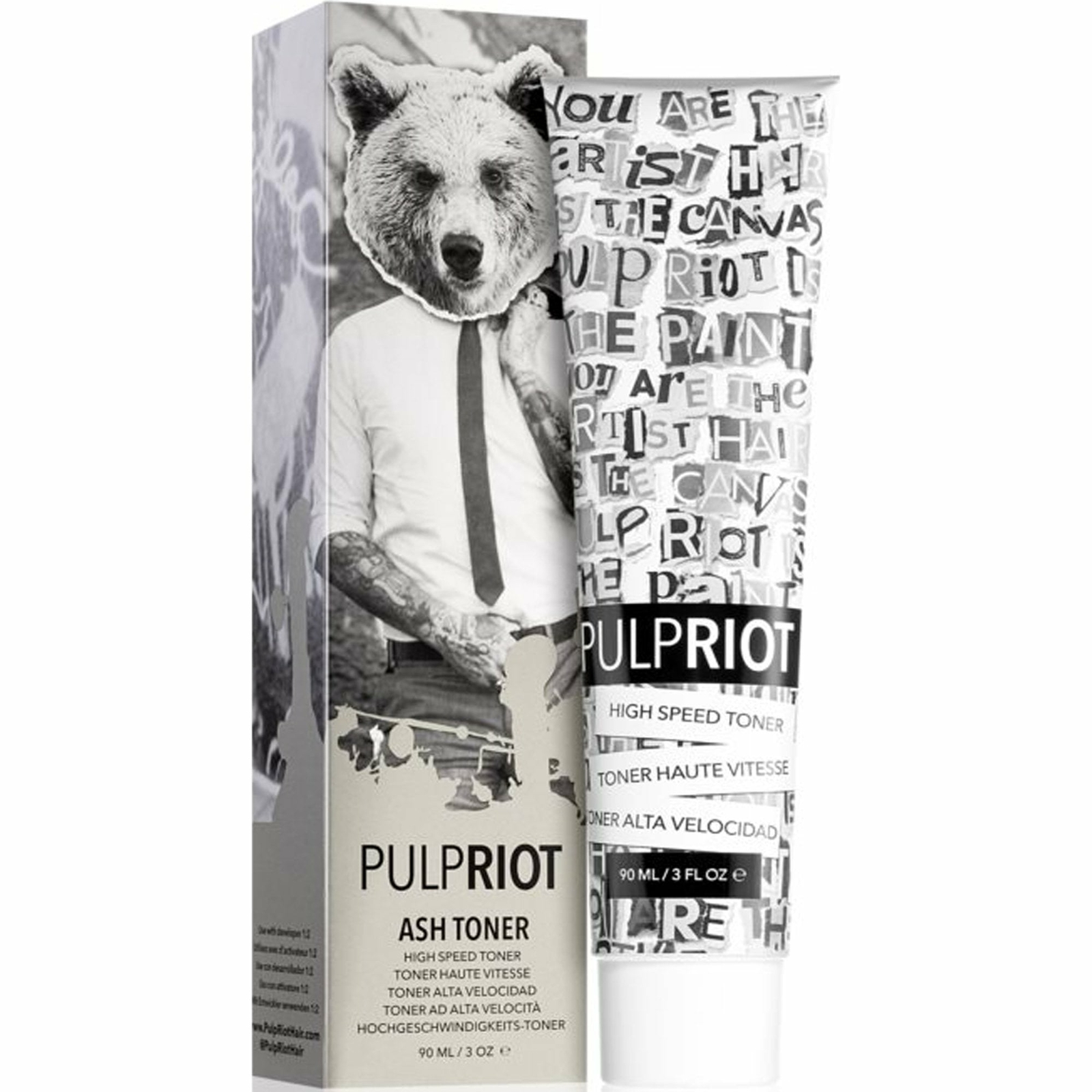 Pulp Riot - Semi Permanent Cruelty-Free & Vegan Hair Dye Toner - Ash 90ml
