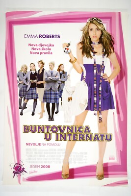 WILD CHILD Orig. CRO movie poster 2008 EMMA ROBERTS, KIMBERLEY NIXON, NICK MOORE