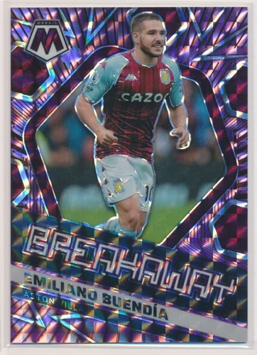 2021-22 Panini Mosaic Premier League Breakaway Purple Prizm /50 Emiliano Buendia
