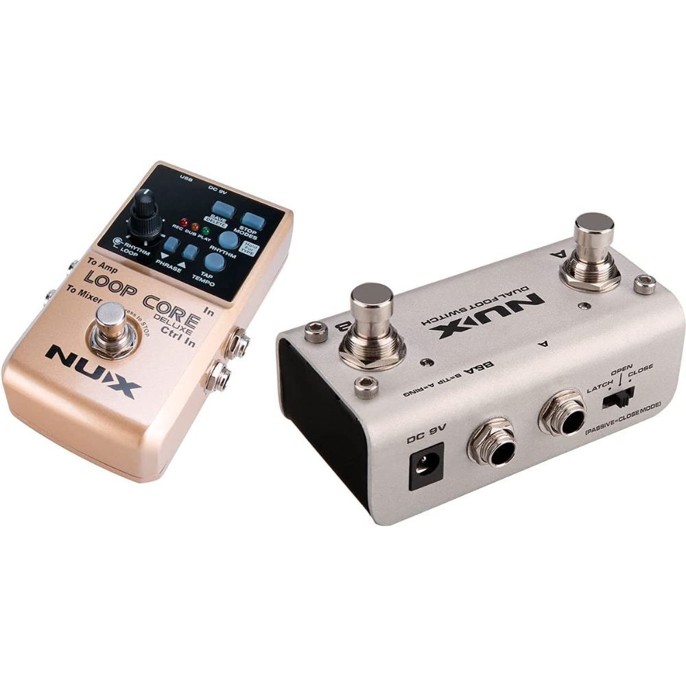 NUX LOOP CORE LOOPER ギター ルーパー Amazon.com: NUX Loop Core Stereo Guitar Looper Pedal, 6