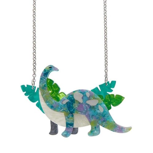 ERSTWILDER NECKLACE I'LL BE BRACH - JURASSIC DINOSAUR. NIB.