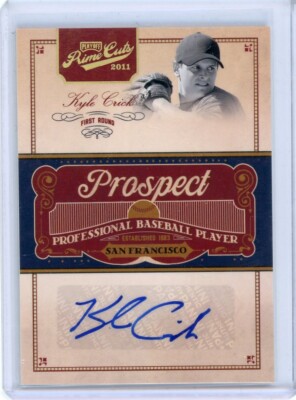 2012 PLAYOFF PRIME CUTS KYLE CRICK PROSPECT AUTO #/49 COMBINED SHIP