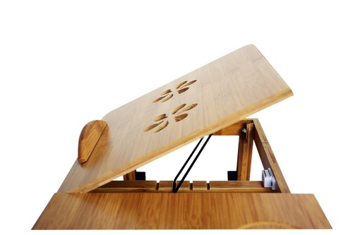 Foldable Portable Bamboo Laptop Desk Bed Table Workstation Tray Lap Work Home - Picture 17 of 21