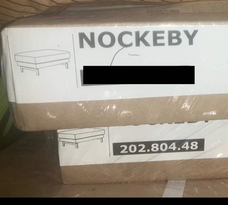 ¡OFERTA! FUNDA OTOMANA IKEA Nockeby, naranja óxido lino Blnd NUEVO reposapiés Nuevo en paquete Foto 3 de 4