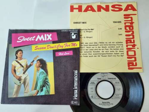 Sweet Mix/ Gilla - Susan don't cry for me 7'' Vinyl Germany WITH PROMO FACTS - Picture 1 of 5