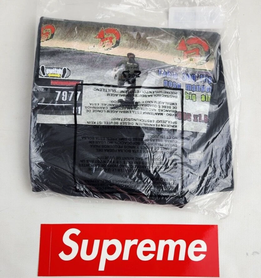 Tee shirt Supreme Trasher noir homme taille LARGE FW21 Deadstock NEUF + BOGO