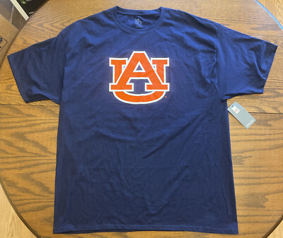 KA Knights Apparel Auburn Tigers UA Logo Blue Adult Shirt Size 2XL New With Tags