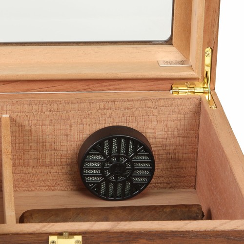 Quality Importers Desktop Humidor, Capri-Elegant - Picture 5 of 6