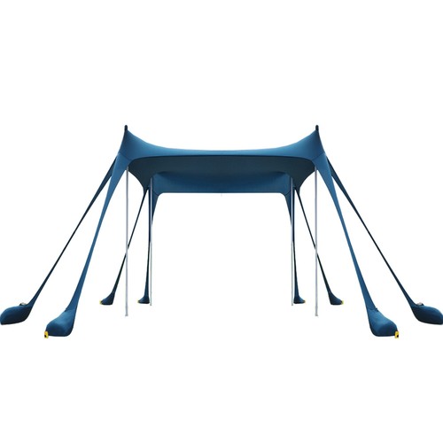 10x10x6.5ft Windproof Beach Canopy Camping Tent Portable Shelter UV Protection - Picture 8 of 16