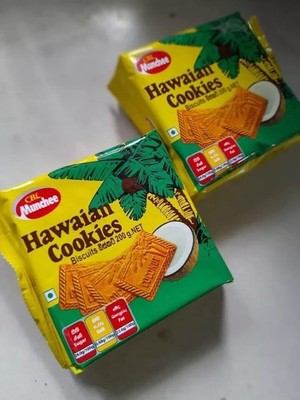 Munchee Hawaian Cookies Coconut Sweet Biscuit 200g X 2 packs From Sri Lanka