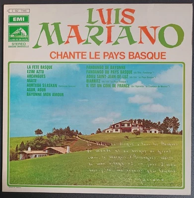 Luis Mariano - Chante le pays Basque (12" vinyle 33t) - Photo 1/3