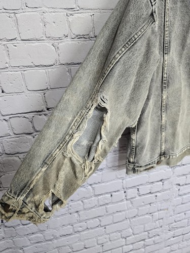 VTG Levi's Black Stone Wash 527 Type 3 Jacket 70507 4858 XL Made In USA Thrashed - Picture 6 of 15