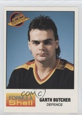 1987-88 Formula Shell Vancouver Canucks Garth Butcher w1s