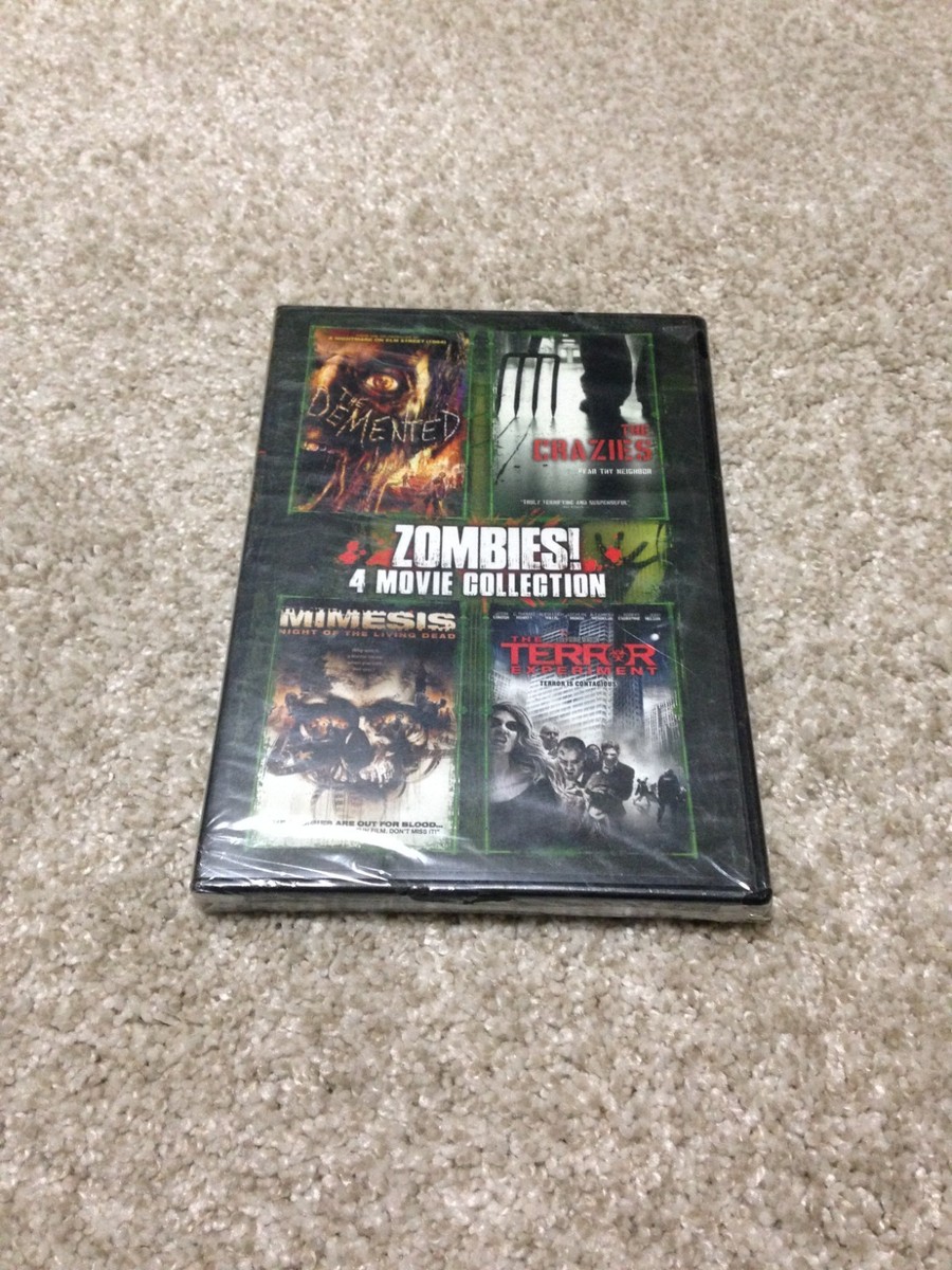 ZOMBIES! 4 MOVIE COLLECTION DVD NEW THE DEMENTED CRAZIES MIMESIS