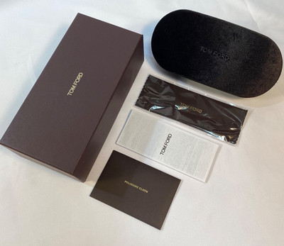 Tom Ford Velvet Eyeglass/Sunglass Case Clamshell Dark Brown/Black NIB Gift Ready