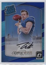 2017 Donruss Optic Rated Rookie Blue Auto 26/75 Davis Webb #198 Auto 0l8y