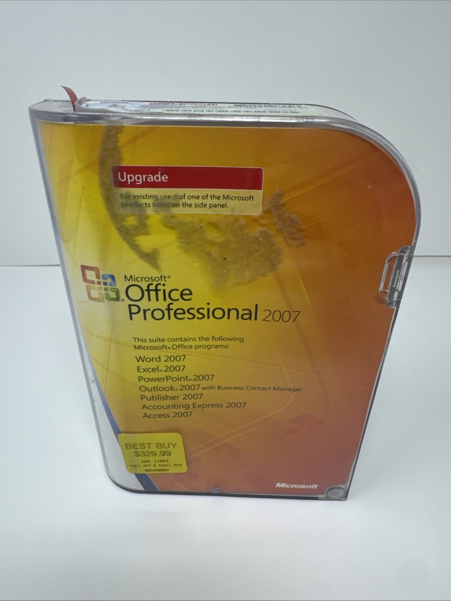 コンピュータ・IT Microsoft Office Professional 2007upgrad Microsoft Office Professional 2007 Upgrade Complete Windows