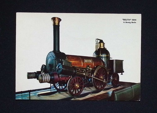 Vintage Steam Locomotive Postcards Set of 5 Beuth Saxonia Adler Behaim Bar - Picture 7 of 7