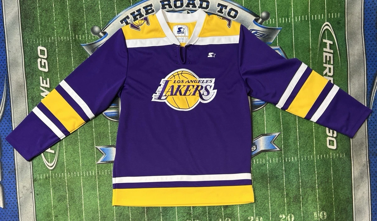 LAKERS S☆ STARTER ゲームシャツ　ホッケー　NBA レア Starter Los Angeles Lakers NBA Jerseys for sale | eBay