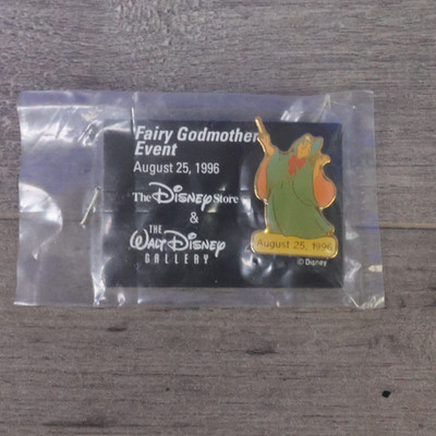 Disney Pin Cinderella - Dreams Do Come True Fairy Godmother Pin Aug. 25 1996 NOS