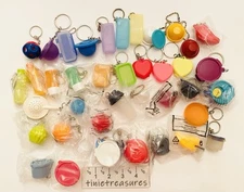 Tupperware keychain set Of 40 No doubles Lot Tinietreasures