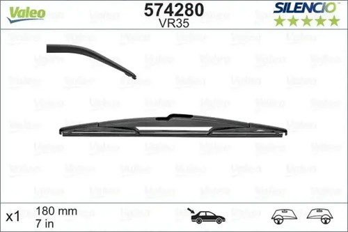 Scheibenwischerblatt hinten 574280 VALEO für CITROËN DS - Bild 1 von 9