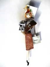 De Carlini 2017 Collection Neiman Marcus Lady Christmas  Ornament with Tags