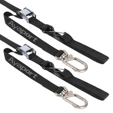 Motorcycle Tie Down Straps 1.1 X 7 With Swivel Carabiner Hooks Cam Buckle T