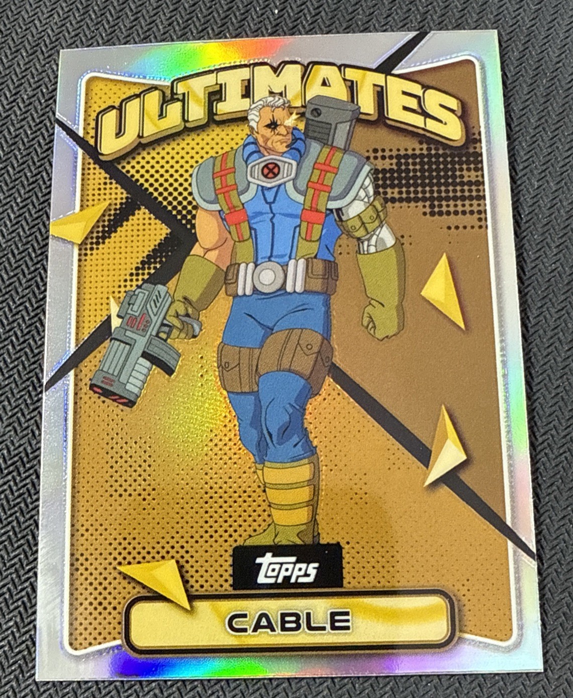 2025 Topps Finest Marvel X-Men '97 RARE #80 Cable Gold Refractor