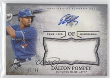 2015 Topps Triple Threads Unity Jumbo Relics 83/99 Dalton Pompey Auto e3t