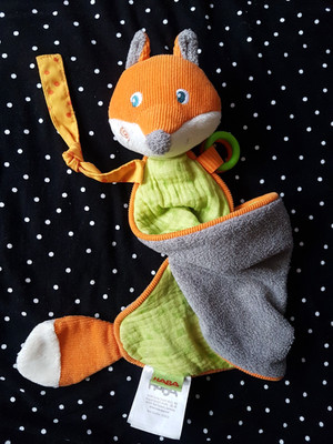 HABA Schmusetuch  FUCHS FOXIE mit Schnullerband  & Knisterfolie  unbenutzt NEUw