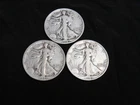 Lot of Three 1941 Walking Liberty Half Dollars P D S