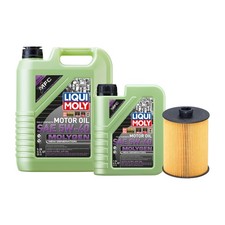 6L Liqui Moly Molygen New Gen 5W40 Hengst Engine Oil Change Kit for Atlas Passat