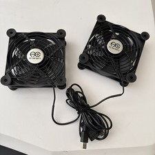 AC Infinity S7 Multifan AI-MPF120A2 120 mm Cooling Fans, Pack Of 2 - Black
