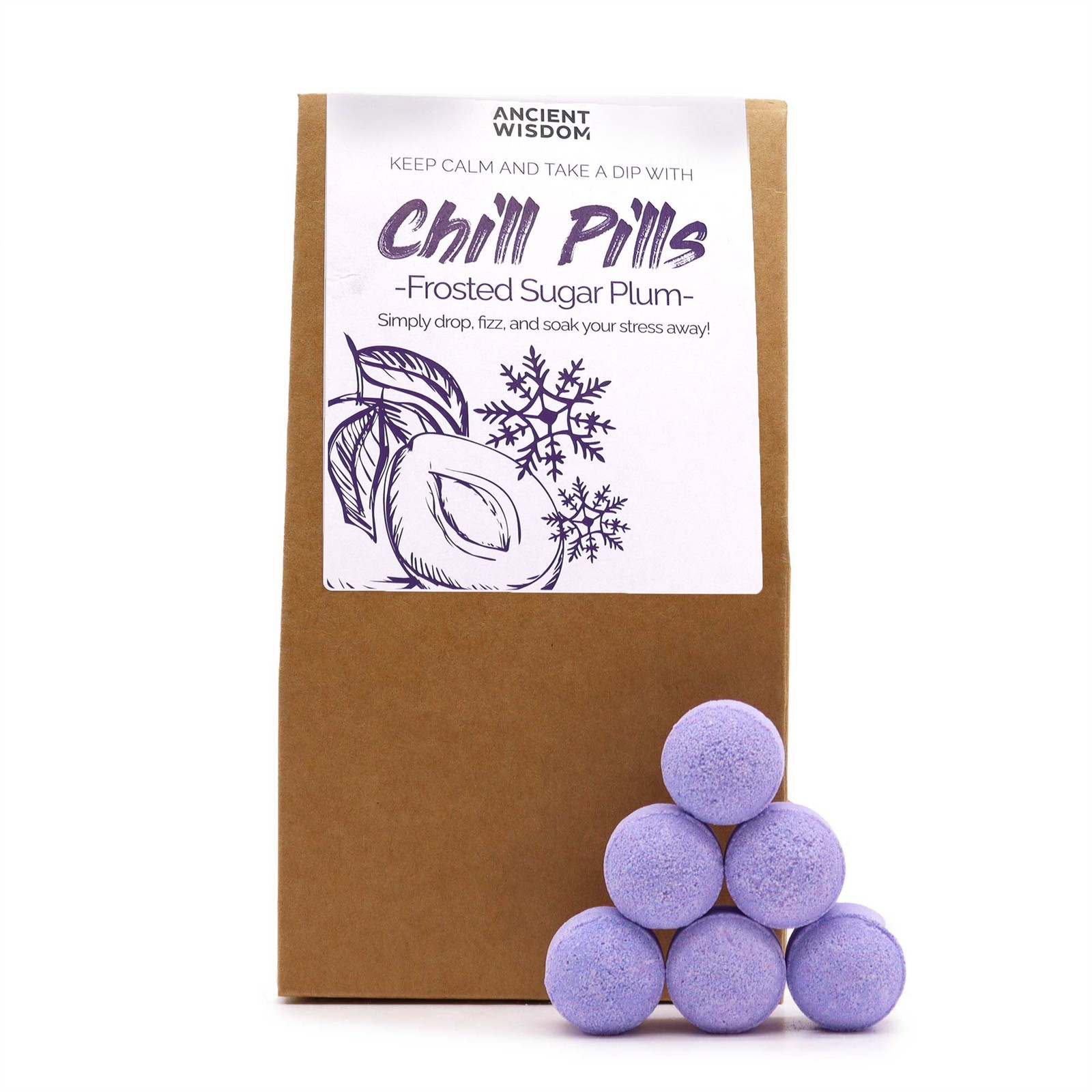 Chill Pills Gift Pack 350g - Frosted Sugar Plum Pill Packs
