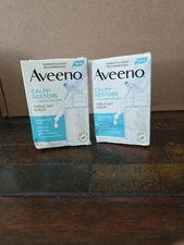 2 PACK, Aveeno Calm+ Restore Triple Oat Serum Sensitive Skin 1oz..30mL