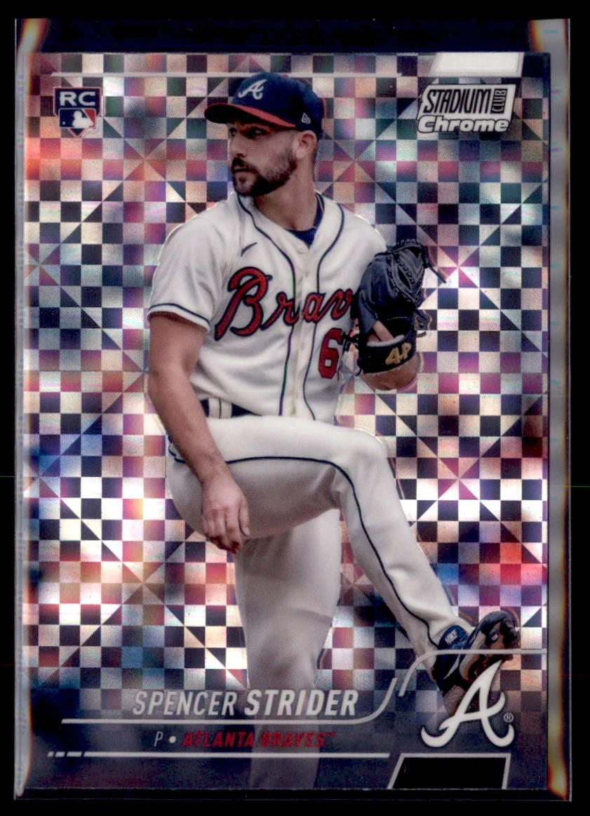2022 Topps Stadium Club Chrome X-Fractor Spencer Strider Atlanta Braves 296