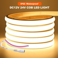 12V Waterproof Neon LED Strip Lights High Density IP68 Cabinet Kitchen TV Light