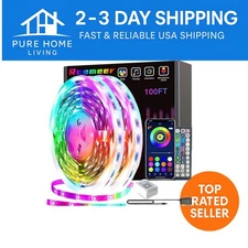 All-in-One 100ft LED Lights with Remote & Music Control for Festive Occasions